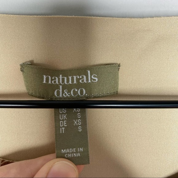 QVC D&Co Naturals faux suede cardigan sz XS - Picture 4 of 5